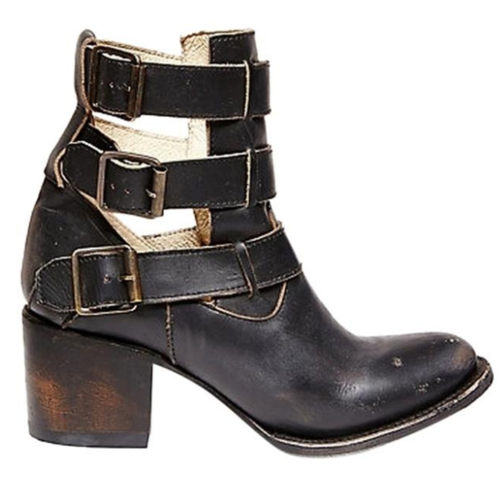Freebird by Steven Distressed leather Rollin boots